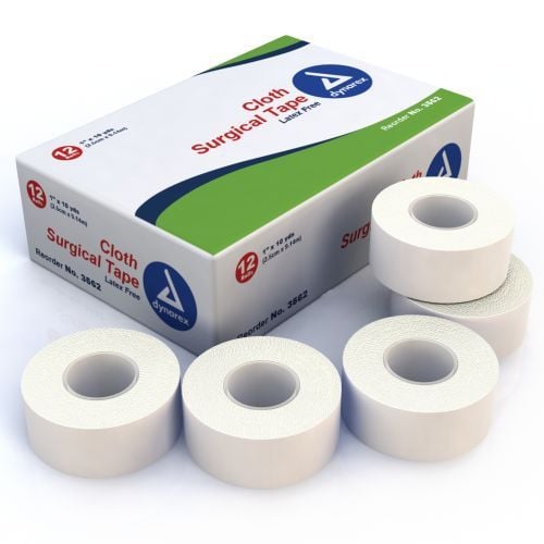 Dynarex Cloth Surgical Tape, LatexFree 1, 3 inch 3562, 3564