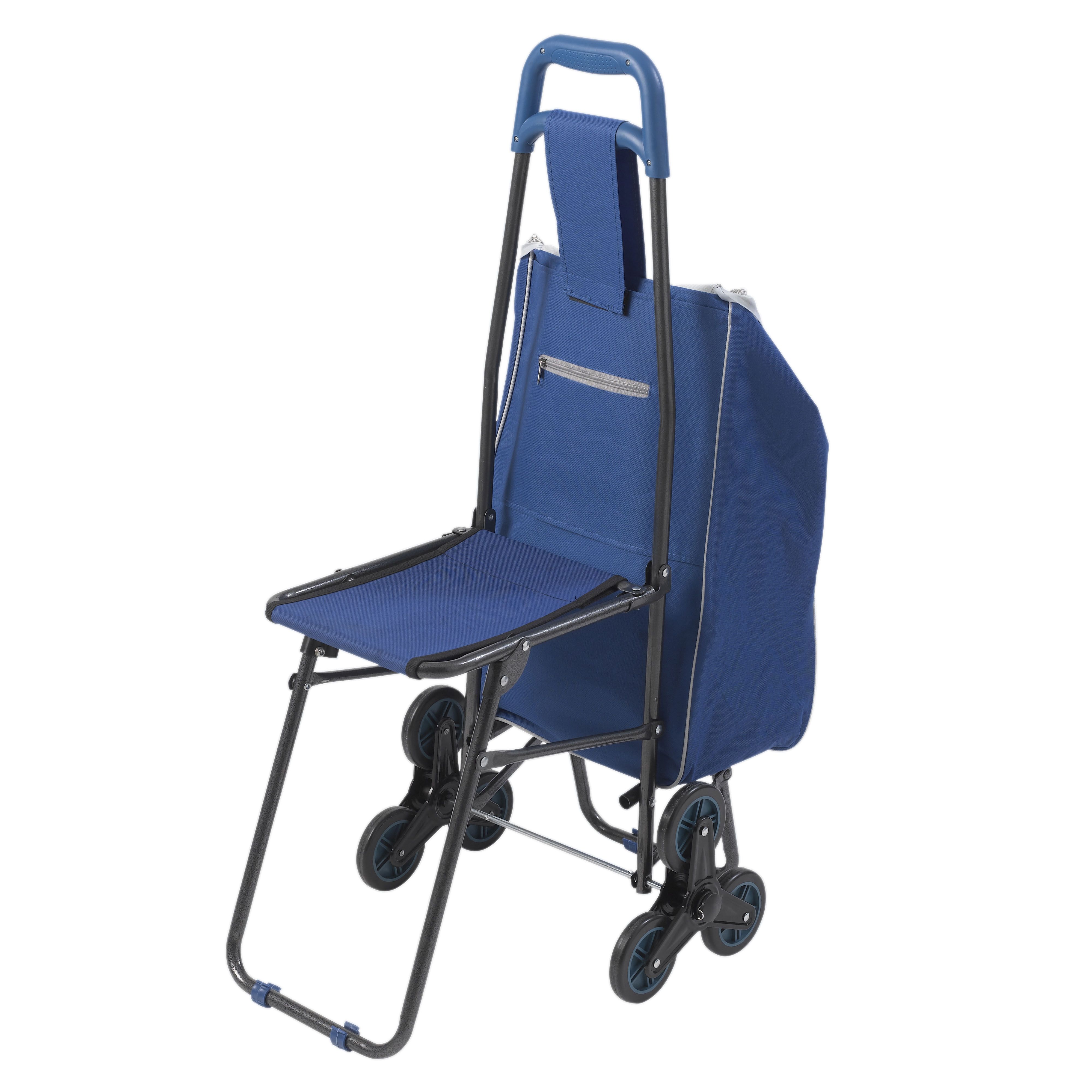 Drive Deluxe Rolling Shopping Cart w/Seat Vitality Medical