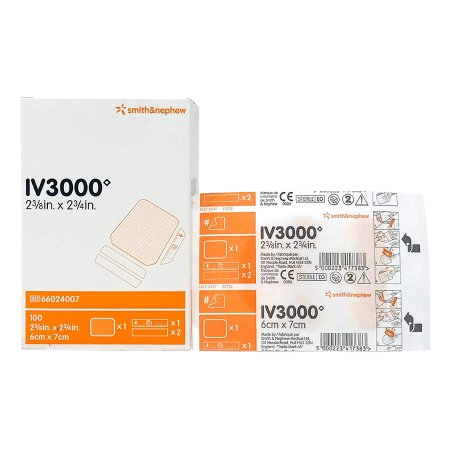 Smith Nephew 4007 OpSite IV3000 1-Hand 2-3/8 x 2-3/4 | BUY Wound Care  Products - Smith & Nephew - 4007, 4007, 4007