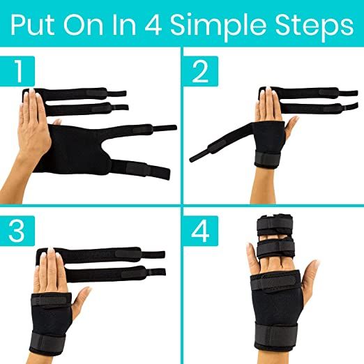 Vive Trigger Finger Splint Single or Dual Brace, Standard or Extended