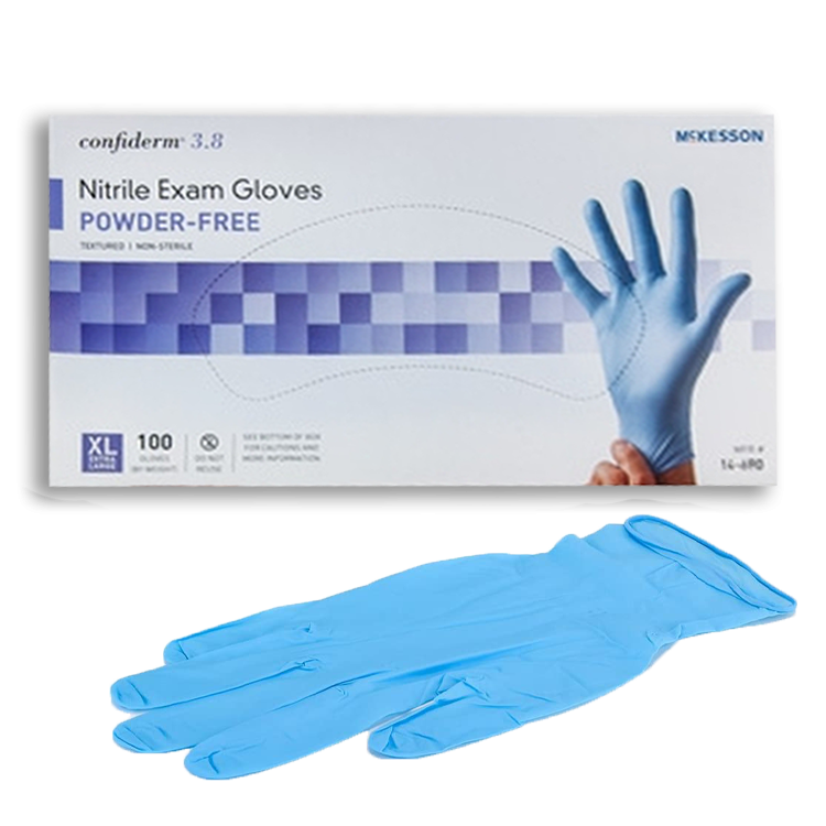 McKesson Confiderm Chemo Rated Nitrile Exam Gloves Powder Free Non