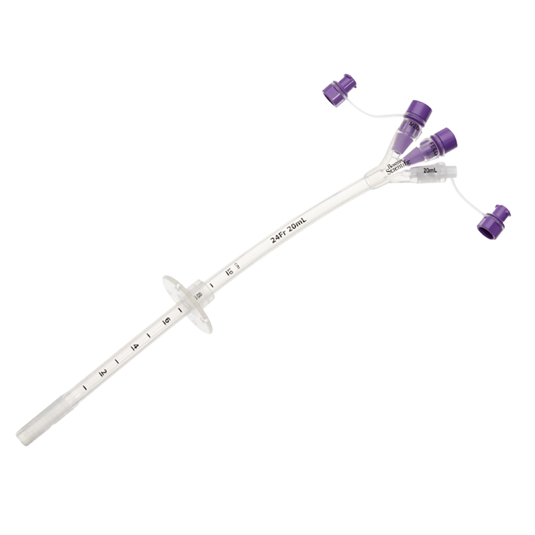 Vesco Medical Gastrostomy Feeding Tube with EnFit 14, 16, 18, 20, 22, 24 French