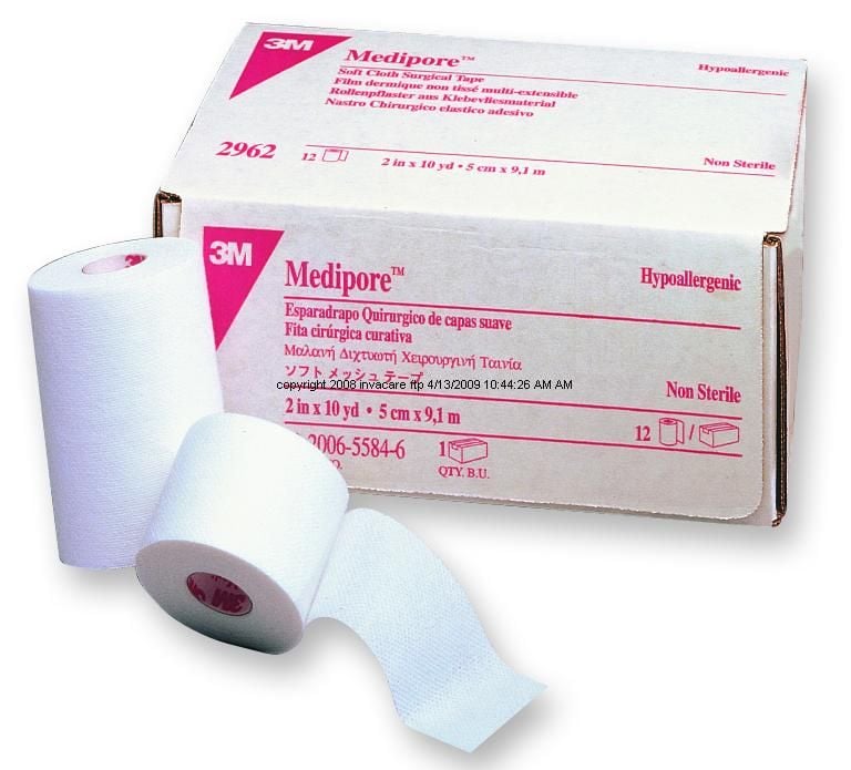 3M Medipore Soft Cloth Surgical Tape 1, 2, 3, 4, 6 inch 2962, 2964