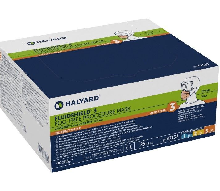 FluidShield Procedure Mask w/Face Shield 47147