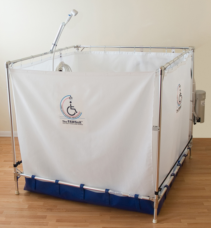 FAWSsit Portable Shower S2000, SS4040, R3000, T4000, B5000 Vitality