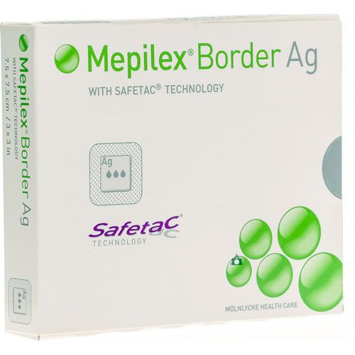 Mepilex Border Ag Wound Dressings by Molnlycke Vitality Medical