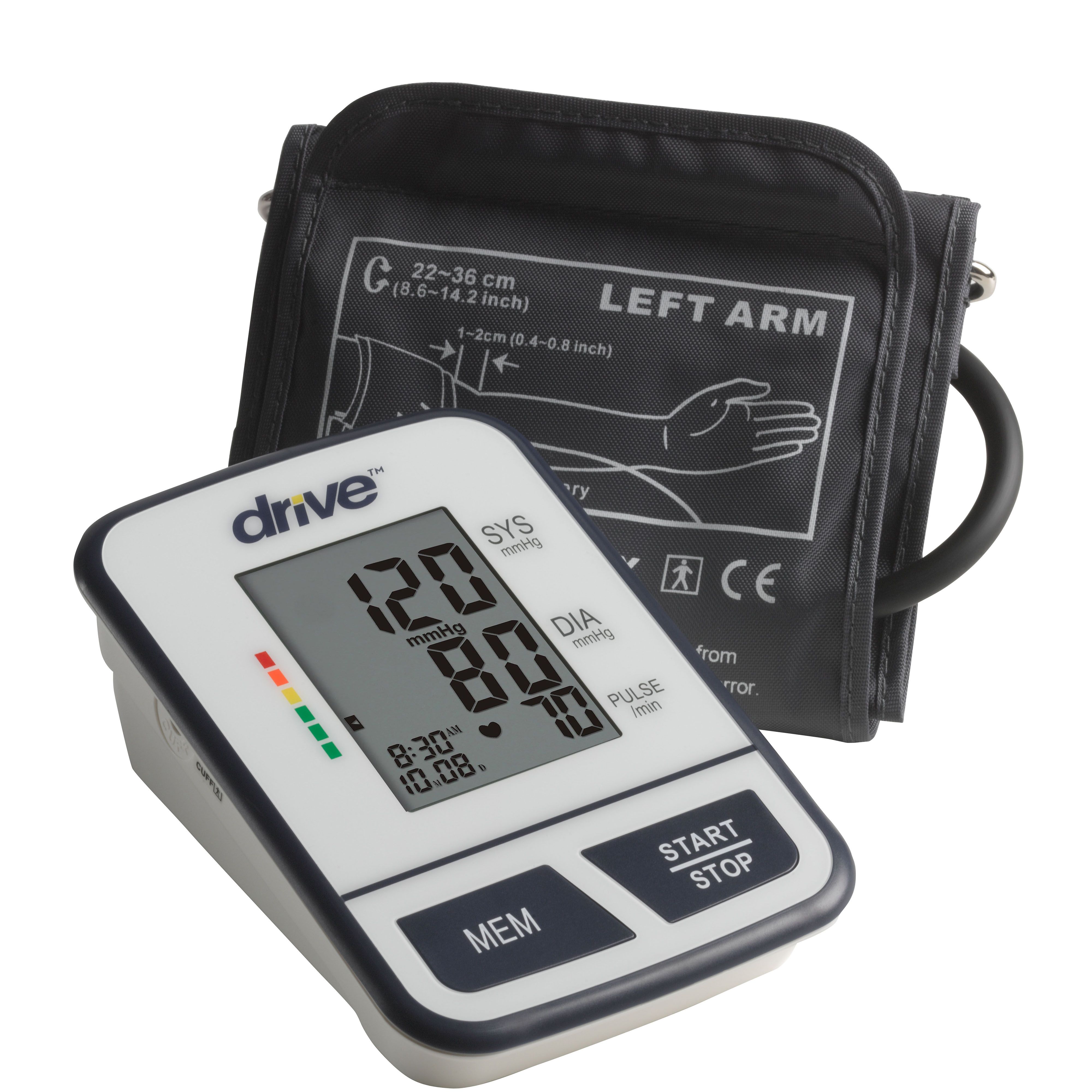 HealthSmart Premium Digital Arm Blood Pressure Monitor Black