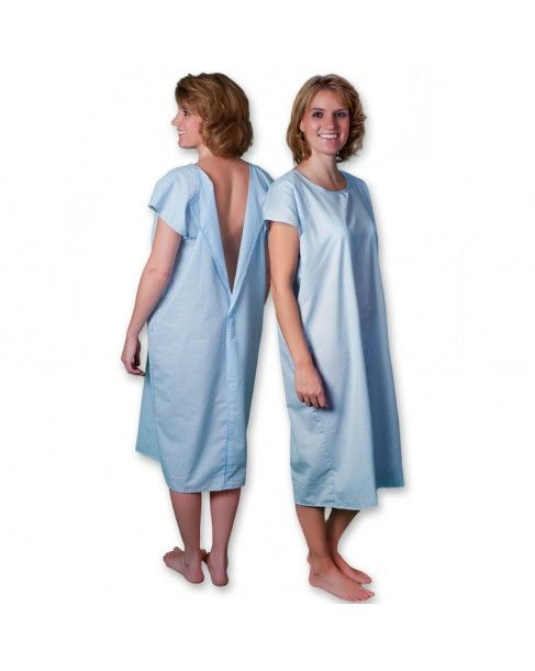 Nobles Health Care Unisex I.V Hospital Gowns -Blue/Green Squares Print -  Pack of 4 - Walmart.com