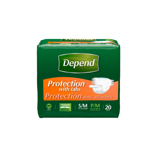 Depend Briefs for Maximum Protection FREE SAMPLE Absorbent Brief 19317,  19740