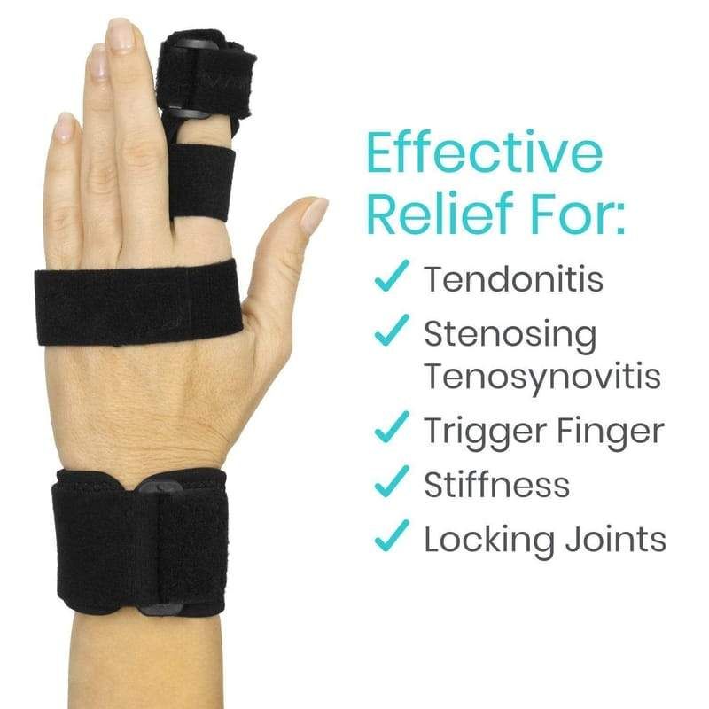Vive Trigger Finger Splint Single or Dual Brace, Standard or Extended