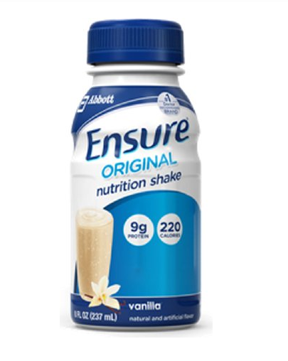 Ensure Original Therapeutic Nutrition, Strawberry, 8 Ounce Bottles - Case  of 24