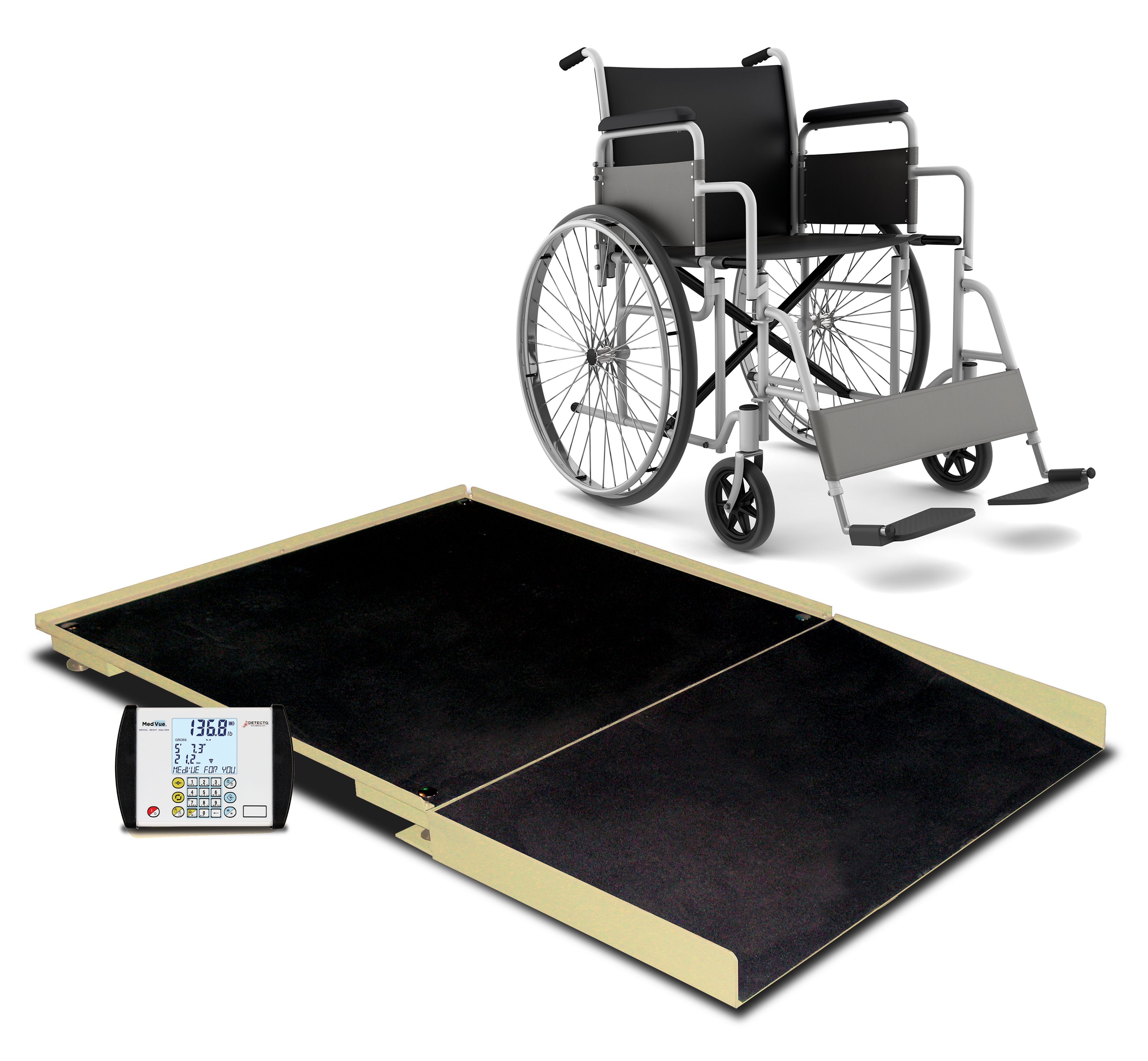 Detecto Geriatric/Bariatric Wheelchair Scale FHD133II, FHD144II