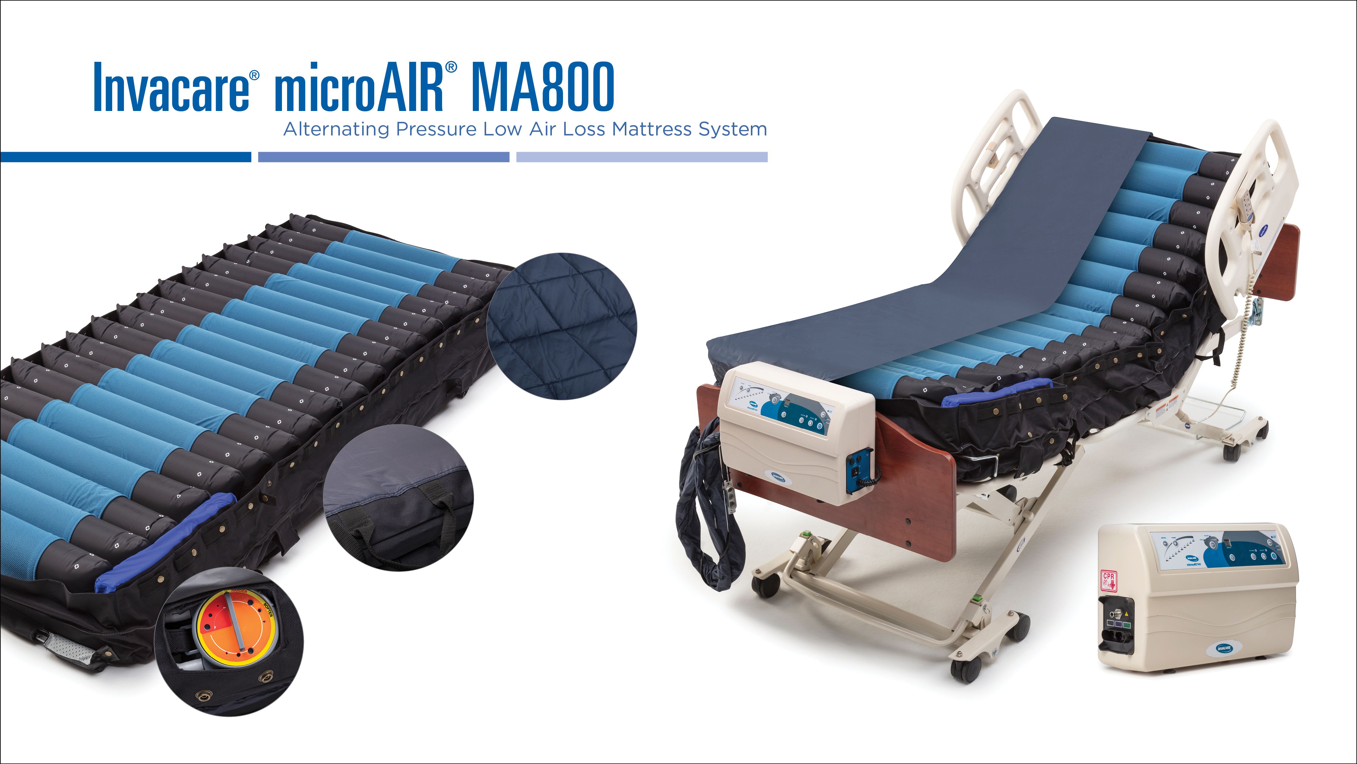 Invacare microAIR MA800 Alternating Pressure Low Air Loss Mattress System