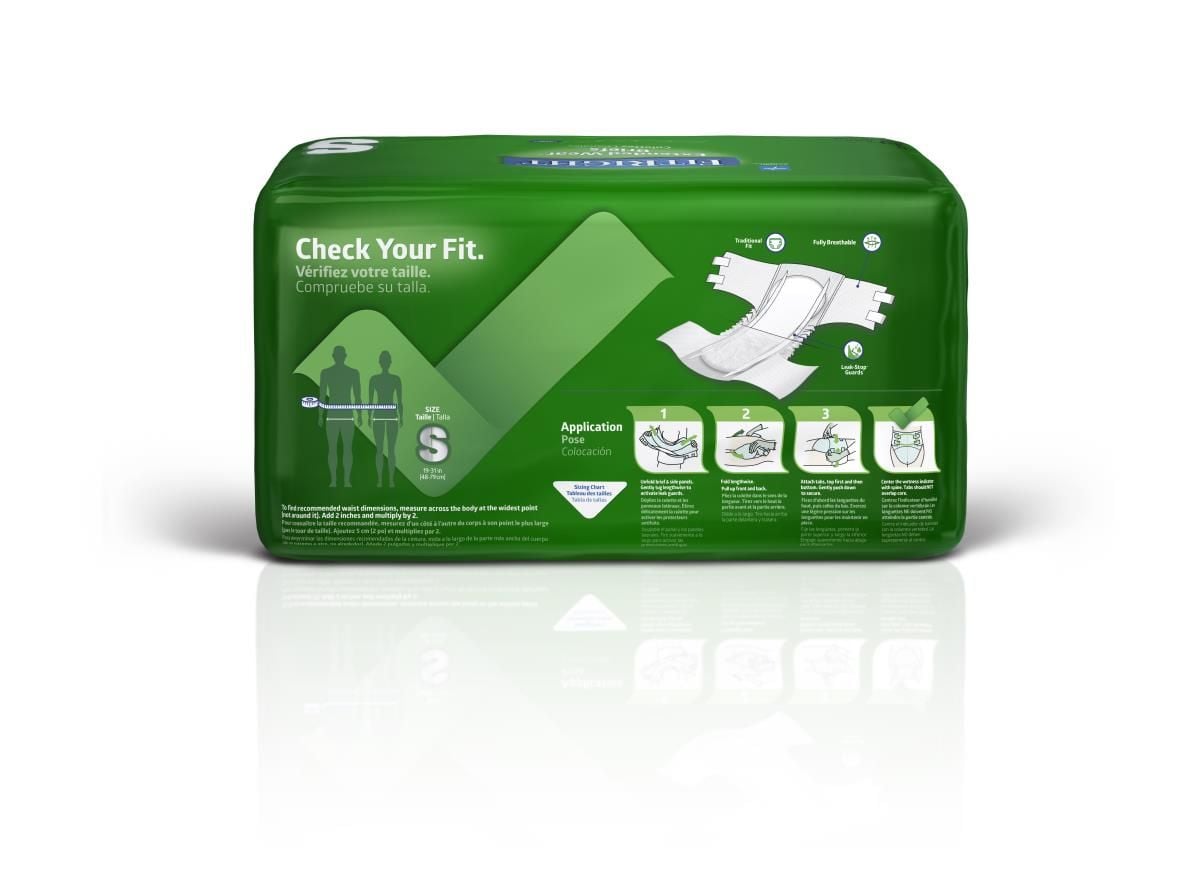 Medline FitRight Extended Wear Briefs Overnight HighCapacity Absorbency