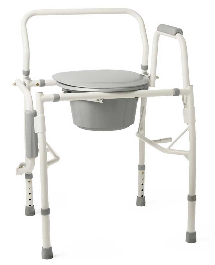 Medline Locking Elevated Toilet Seat with Microban