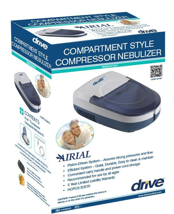 Drive Medical Airial Compressor Nebulizer MQ6000 Vitality Medical