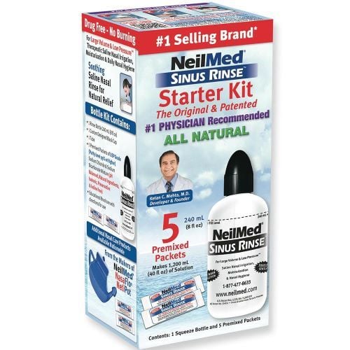 Neilmed Sinus Rinse Starter Kit 8 oz. Bottle & 5 Packets Vitality Medical