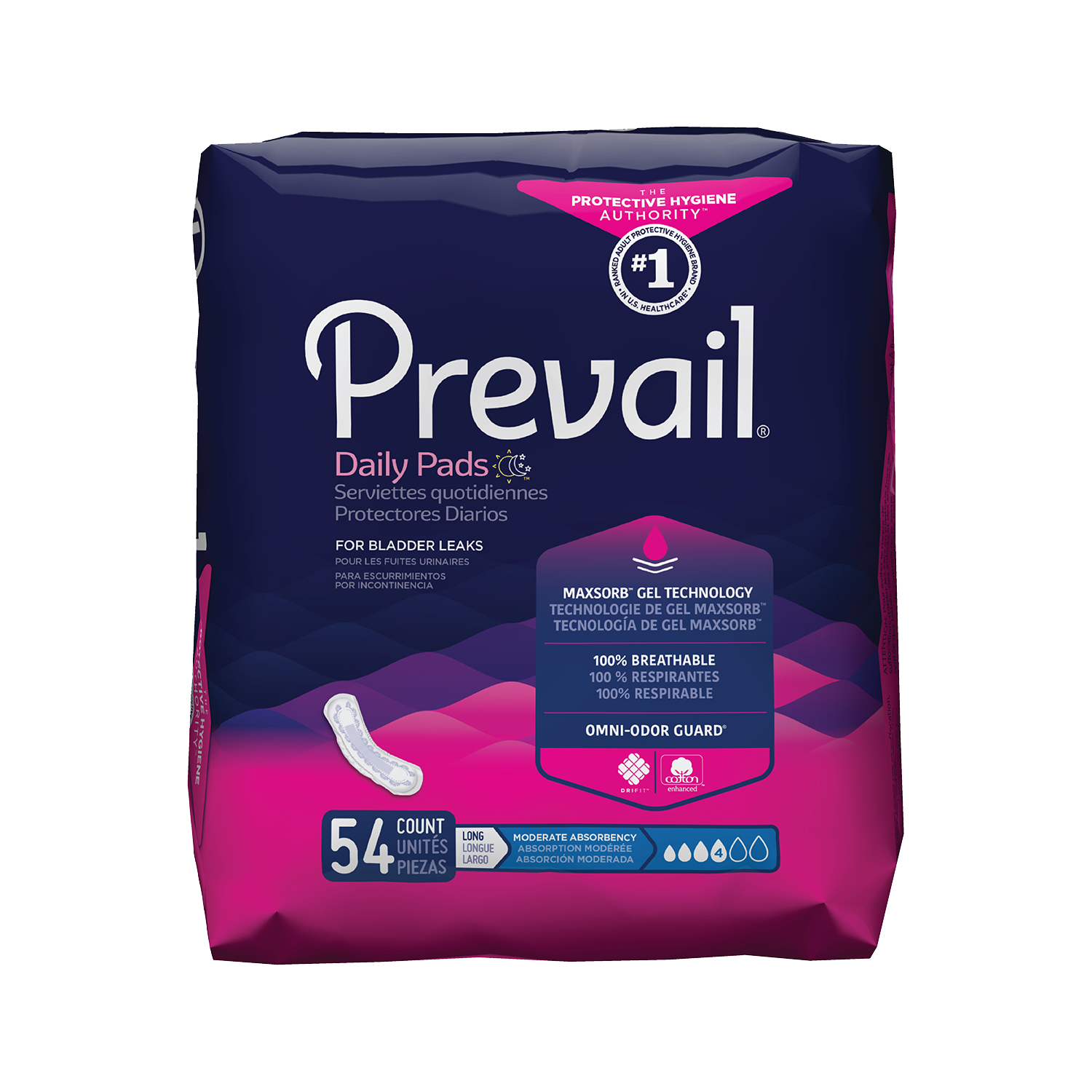Ships Free Prevail Bladder Control Pads Light Moderate Maximum