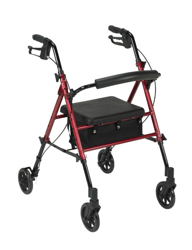 Lightweight Aluminum Rollator Walker by Drive Medical