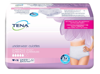 TENA Women's Super Plus Heavy Underwear - Small/Medium, Large, X-Large