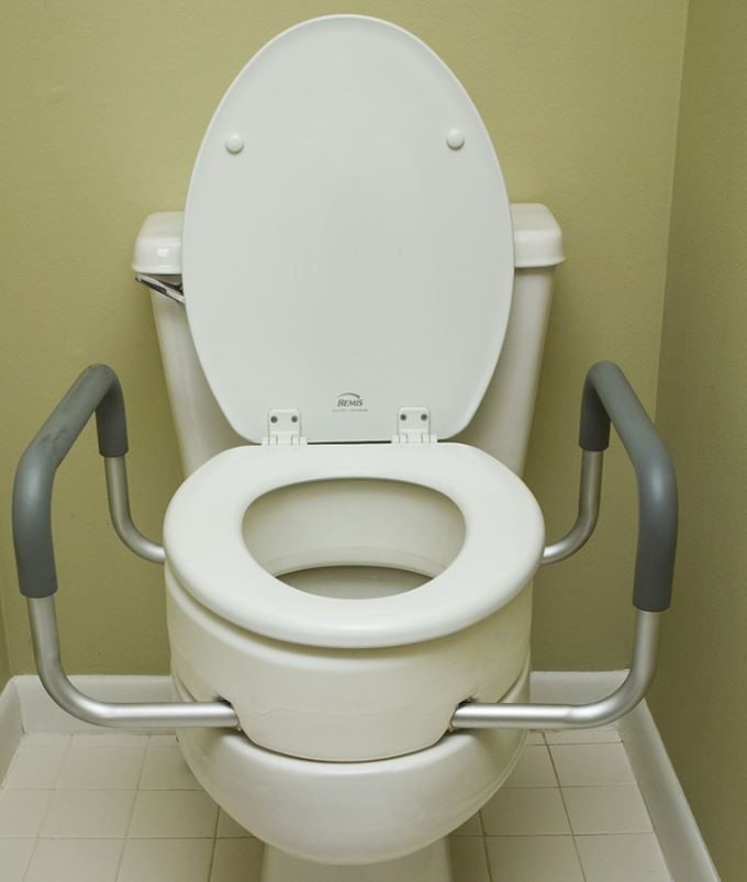 Essential Medical Supply Toilet Seat Riser Standard, Elongated