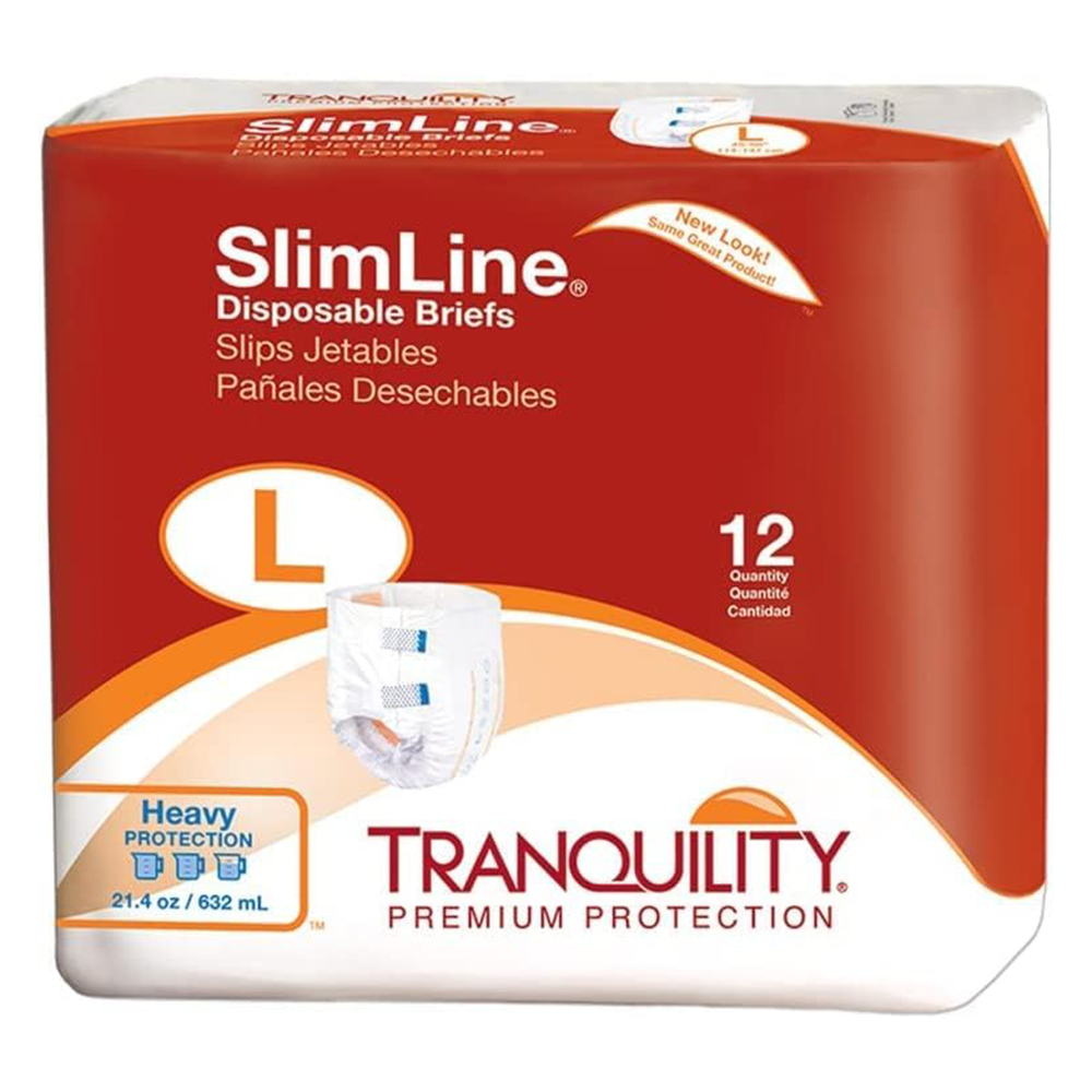 Ships Free] Tranquility SlimLine Disposable Briefs, Heavy Absorbency