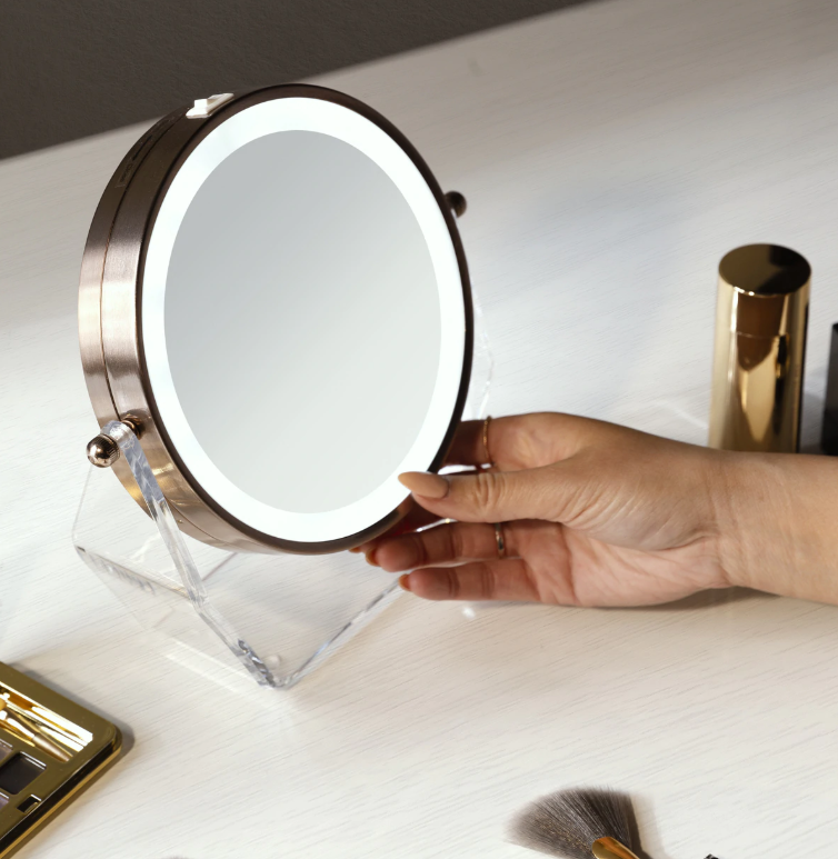 Zadro TwoSided LED Lighted Vanity Mirror Satin Nickle, Chrome, Rose