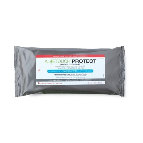 Aloetouch PROTECT Dimethicone Skin Protectant Wipes Medline MSC095281