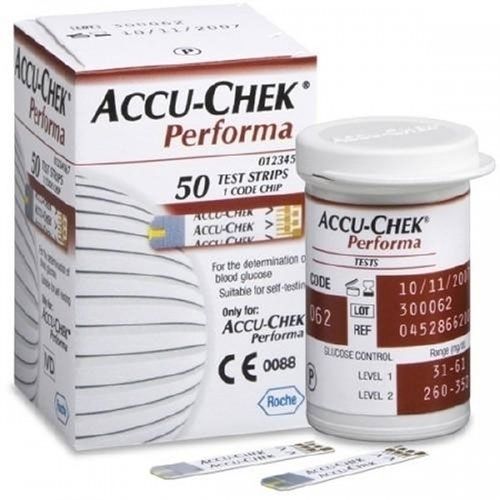 Accu-Chek Performa Blood Glucose Test Strips Box of 50 - 7299702001