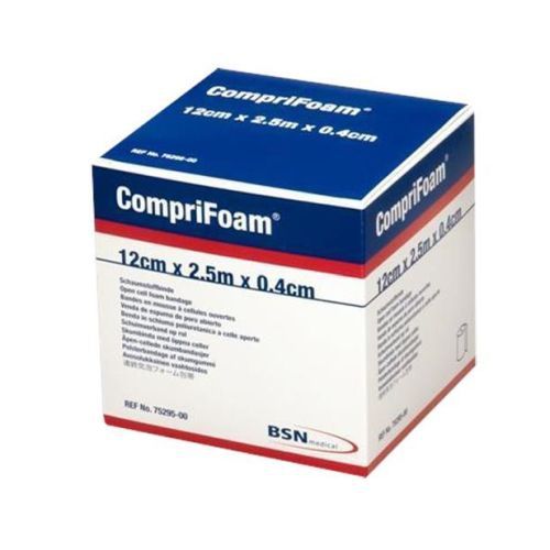 BSN 7529500 CompriFoam Bandage | 12 cm x 2.5 m x 0.4 cm, White Foam