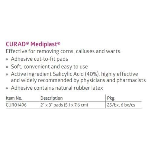 CURAD MediPlast Corn, Callus & Wart Remover CUR01496H, CUR01496Z
