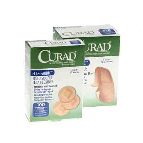 CURAD Fabric Adhesive Bandages, Latex Free Sterile