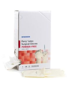 Perry Performance Plus Surgical Gloves Smooth Cream Powder Free - Sterile