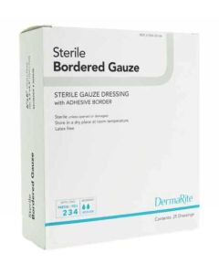 Sterile Bordered Gauze Dressing with Adhesive Border