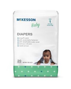 McKesson Baby Diapers, Tab Closure