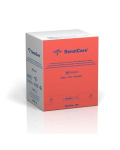 Medline Sensicare Vinyl Exam Gloves Powder Free - Sterile