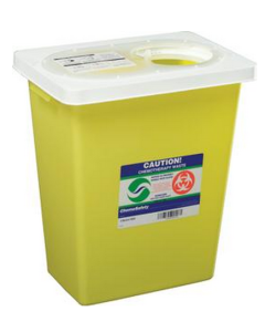 8 Gallon Yellow SharpSafety Chemotherapy Container with Slide Lid 8985S