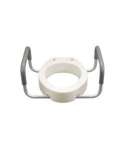 Round Raised Toilet Seat with Arms
