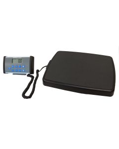 Remote Digital BMI Scale 498KL. Scale platform is attached to a remote display with a retractable coiled cord.