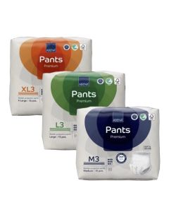 ABENA Pants Premium Level 3 Absorbency, sizes M3, L3, and XL3