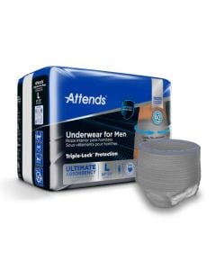 Attends Discreet Men's Underwear - Heavy Absorbency