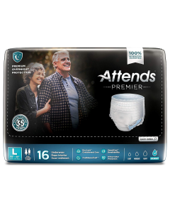Attends Premier Premium Medium Overnight Protection Underwear