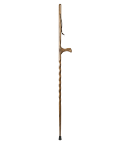 Brazos Dual Purpose Staff Wood Walking Stick Hiking Trekking Pole Cane