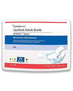 Cardinal Health XXL Wings Super Quilted Adult Briefs