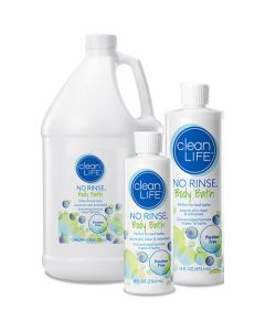 Clean Life No Rinse Body Bath - 8 oz, 16 oz, and 1 gallon