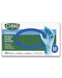 CURAD Nitrile Exam Gloves, Latex Free, Blue