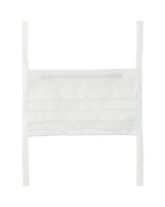 Medline ASTM Level 1 Sensitive Skin Surgical Face Masks with Ties, White - NON27386