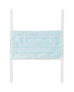Medline ASTM L1 Surgical Face Mask with Anti-Fog Foam and Ties, Blue