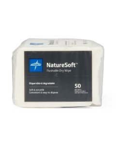 NatureSoft Flushable Cleansing Dry Wipes