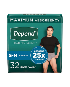 Depend Fresh Protection Men&rsquo;s Incontinence Underwear S-M
